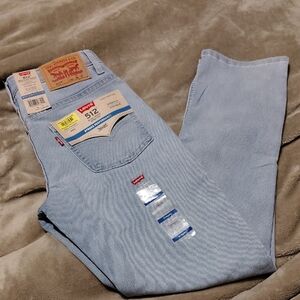 NWT Levi's Big  Boys Sky Blue Slim Jeans